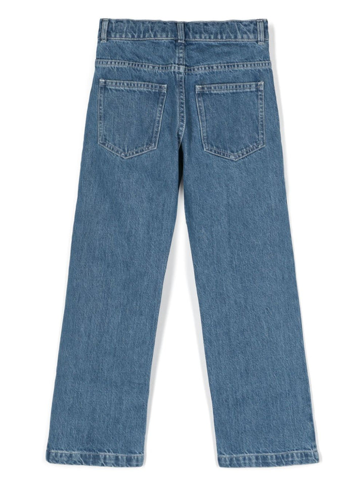 Jeans per bambino in cotone con logo JUF116AMHX F0QG0 Fendi Kids 