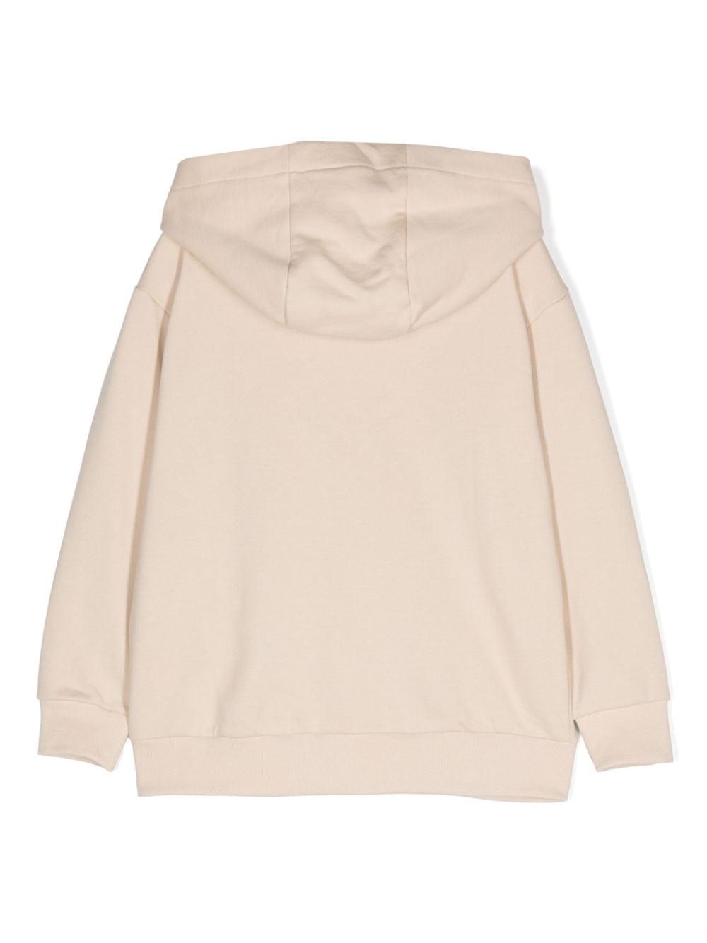 Felpa unisex in cotone beige con logo JUH0855V0 F1P2N Fendi Kids 