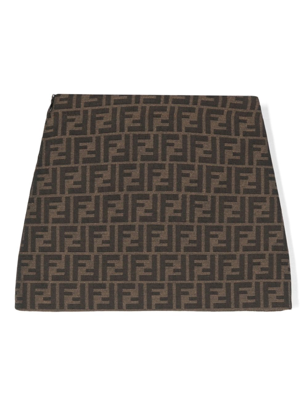 Brown skirt for girls with logo