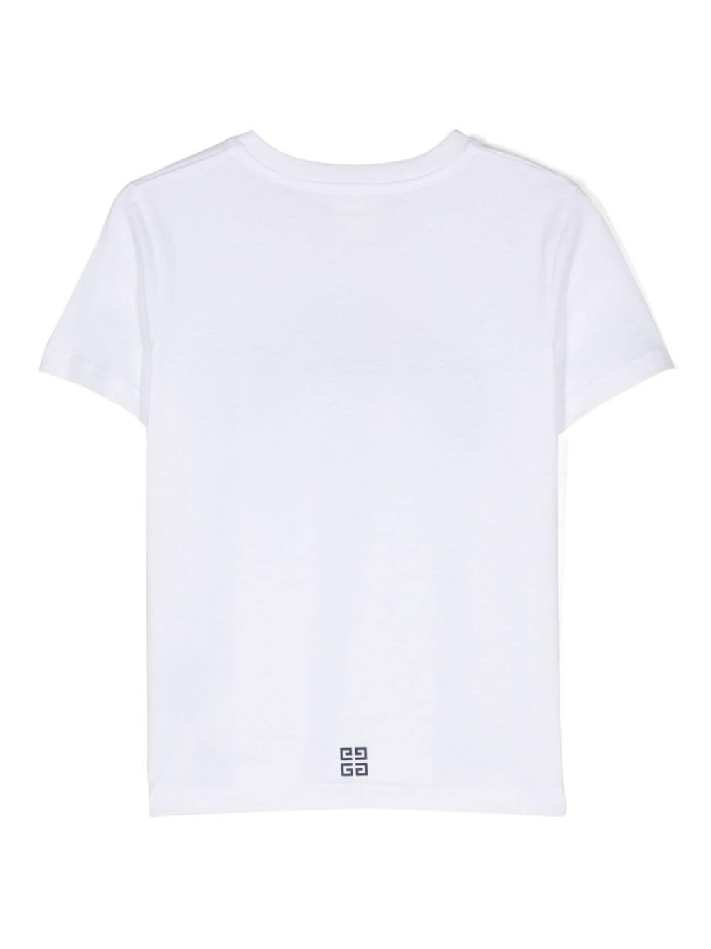 White t-shirt for boys with logo