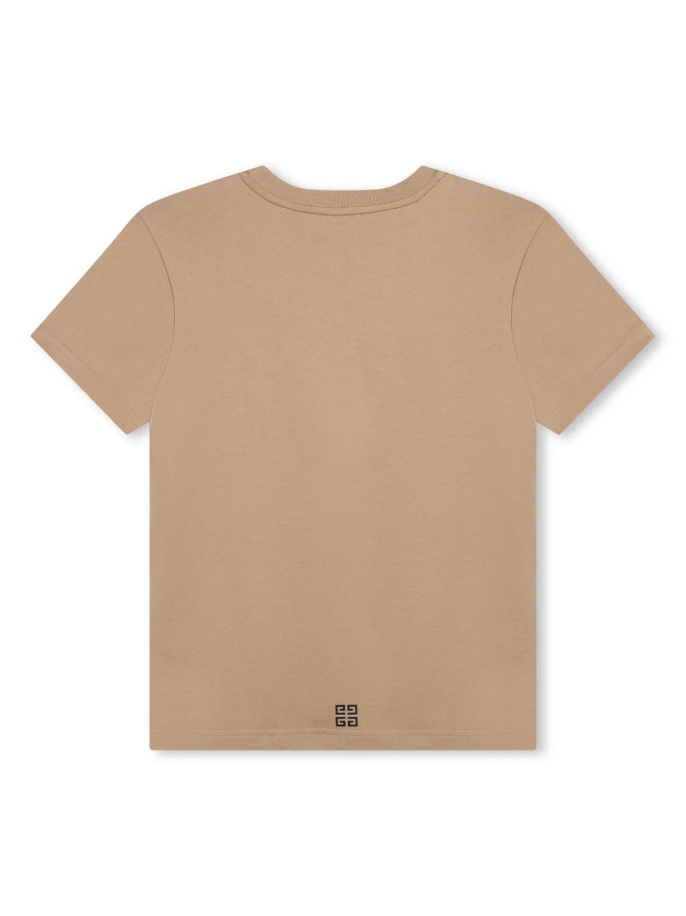 T-shirt beige per bambino con logo