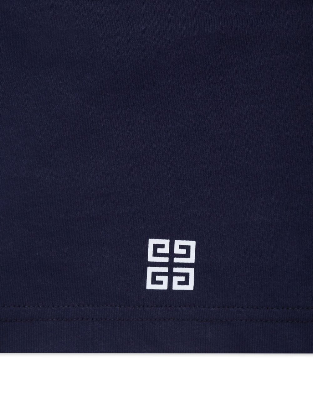 Navy blue t-shirt for boys with logo