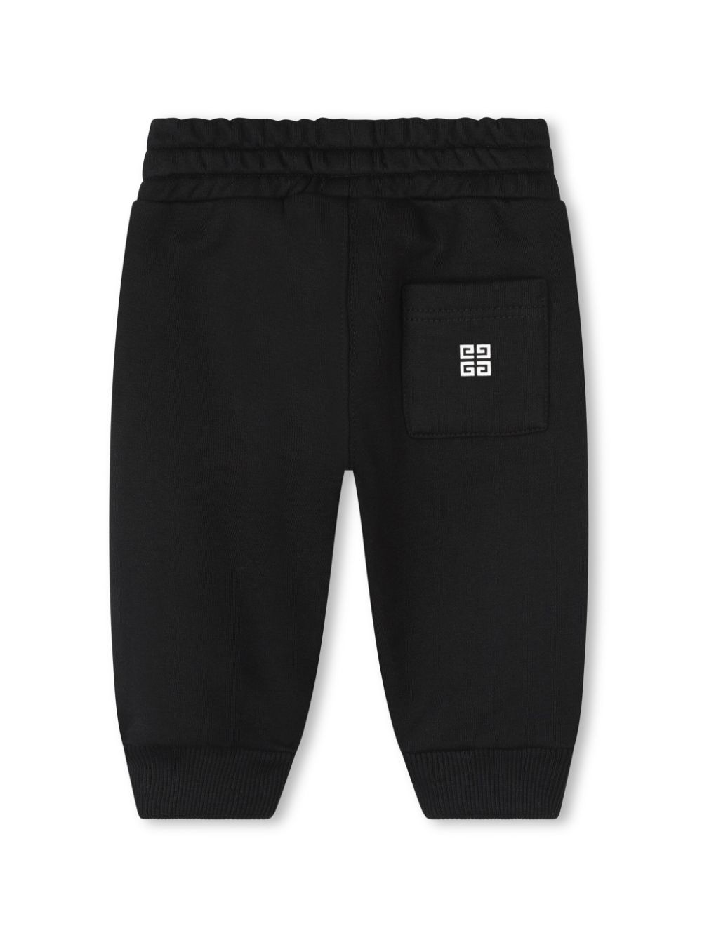 Black baby trousers with logo