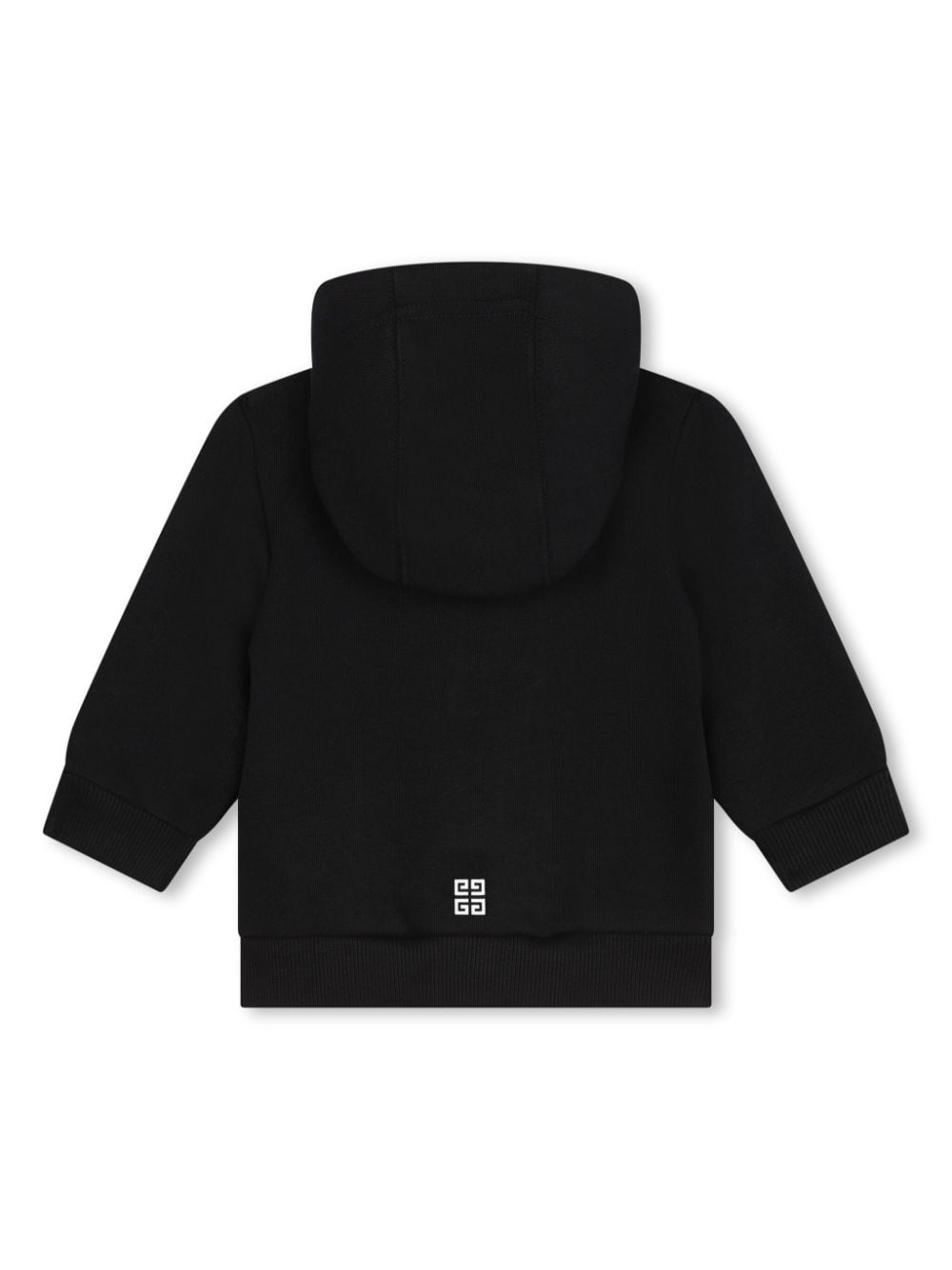 Black sweatshirt for newborns with logo