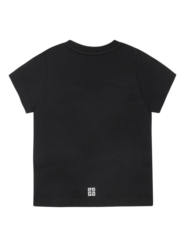 Black baby t-shirt with logo