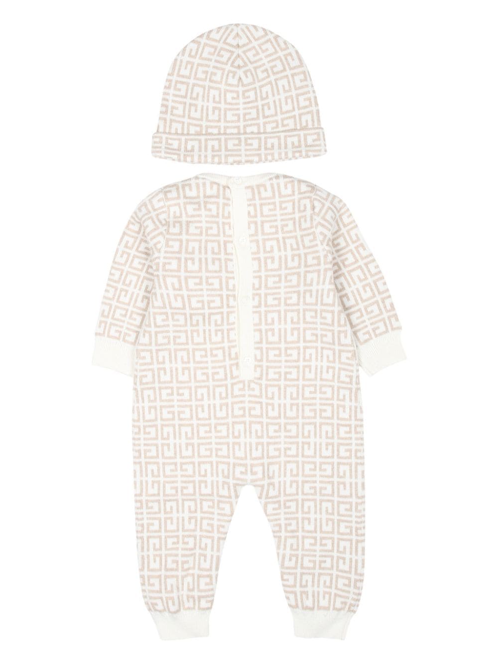 Beige baby onesie