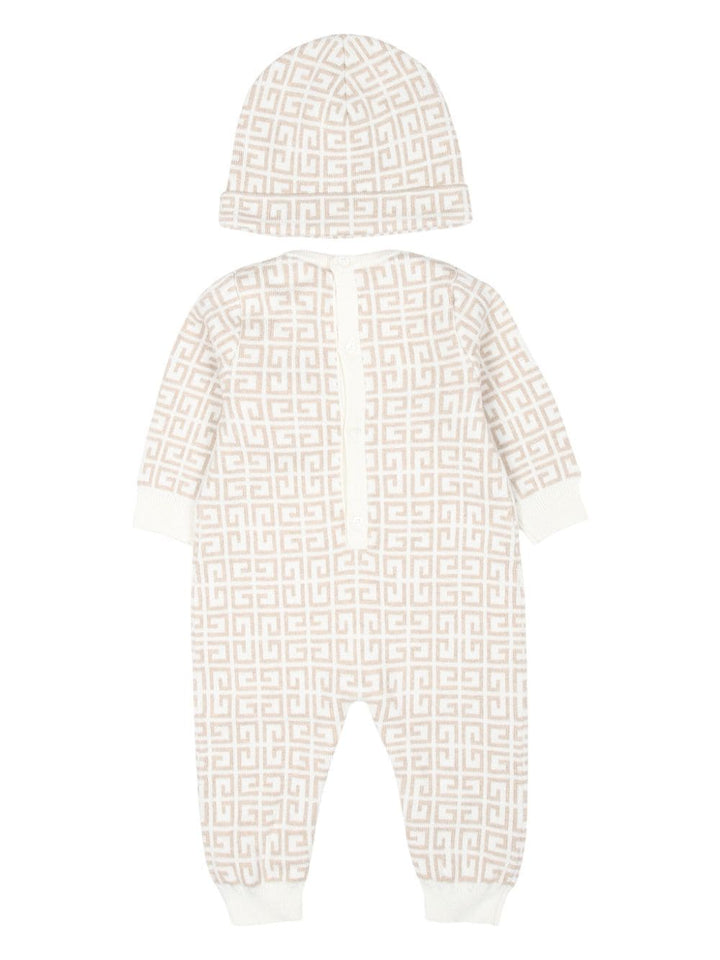 Beige baby onesie