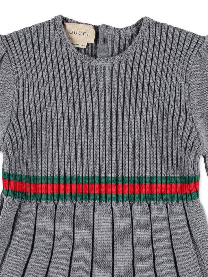 Abito grigio per bambina 787050XKD51 1127 Gucci Kids 