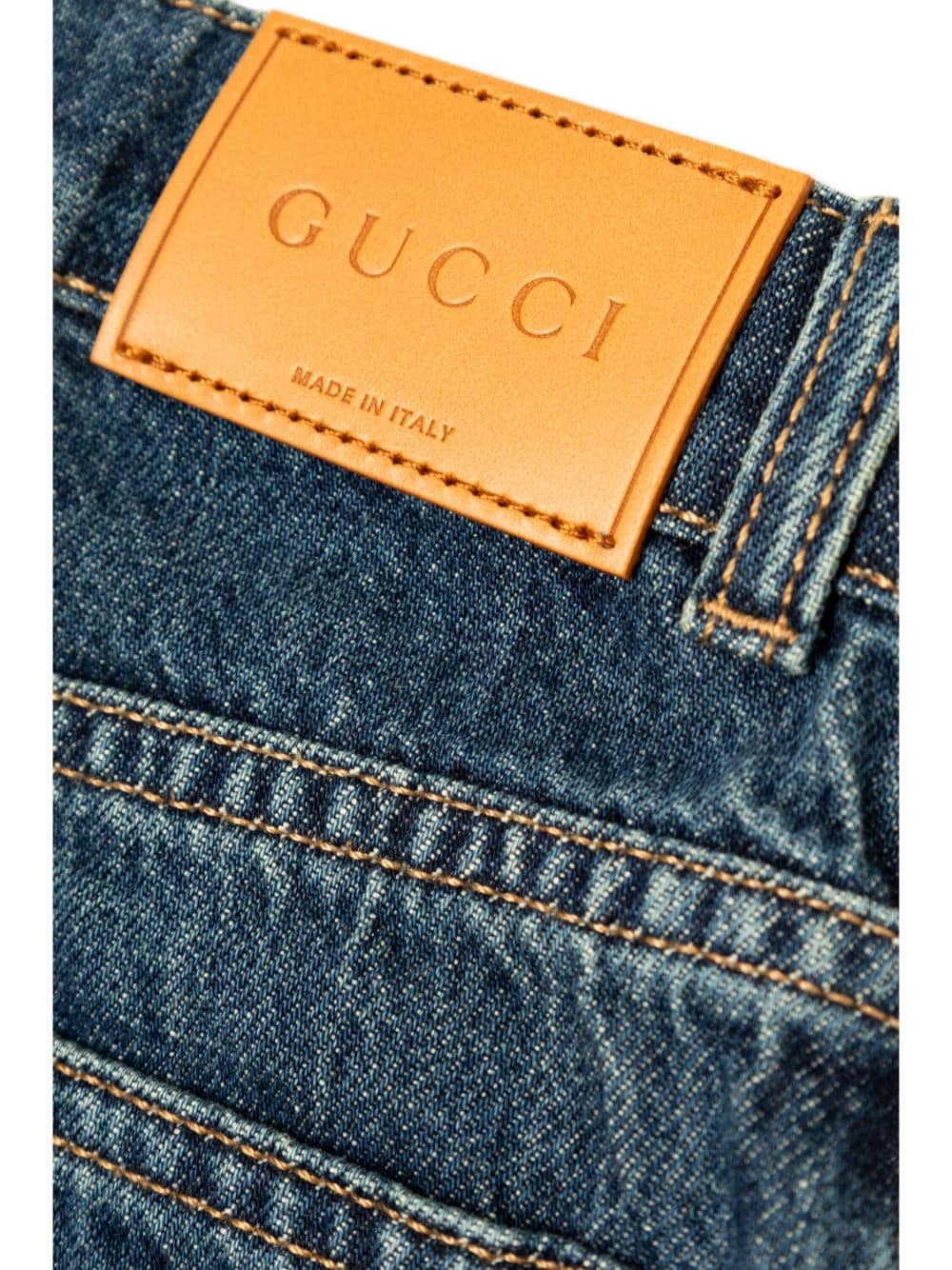 Jeans blu scuro per bambino 787179XDC01 4759 Gucci Kids 