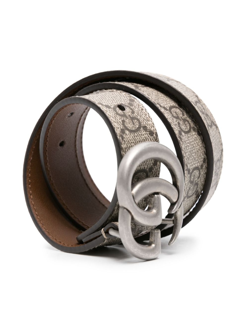 Ebony leather belt for girls