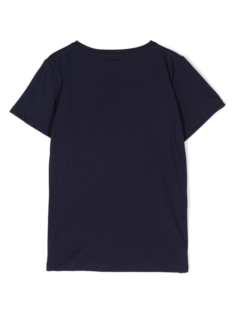 T-shirt unisex in cotone blu navy con logo