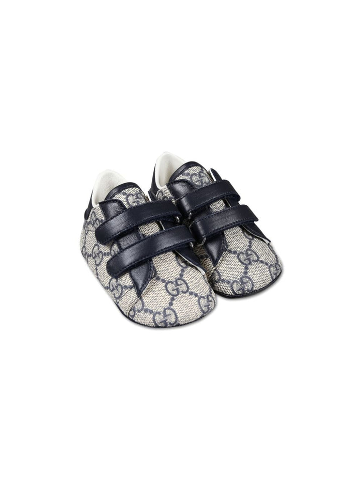 Blue Sneakers for Baby GG Damier Jacquard