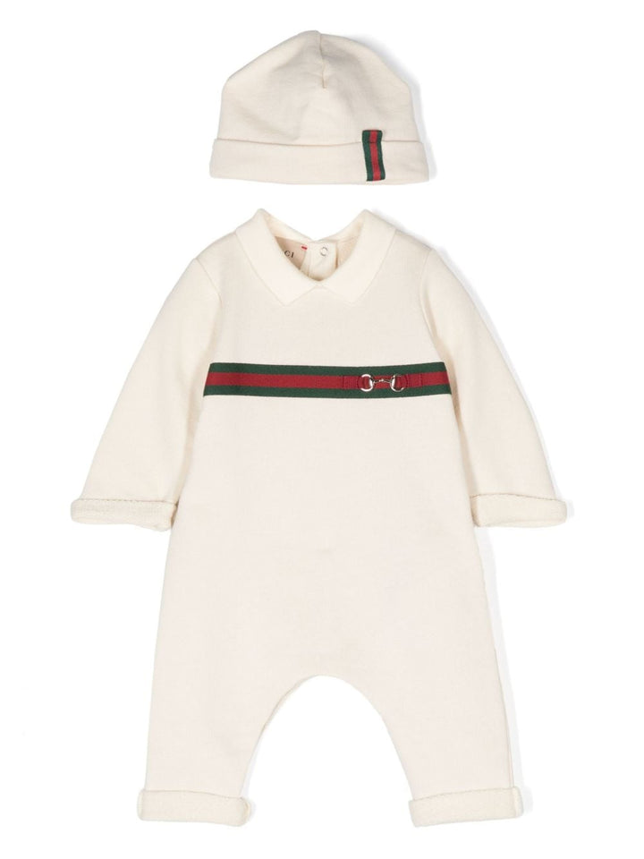 Ivory cotton baby onesie