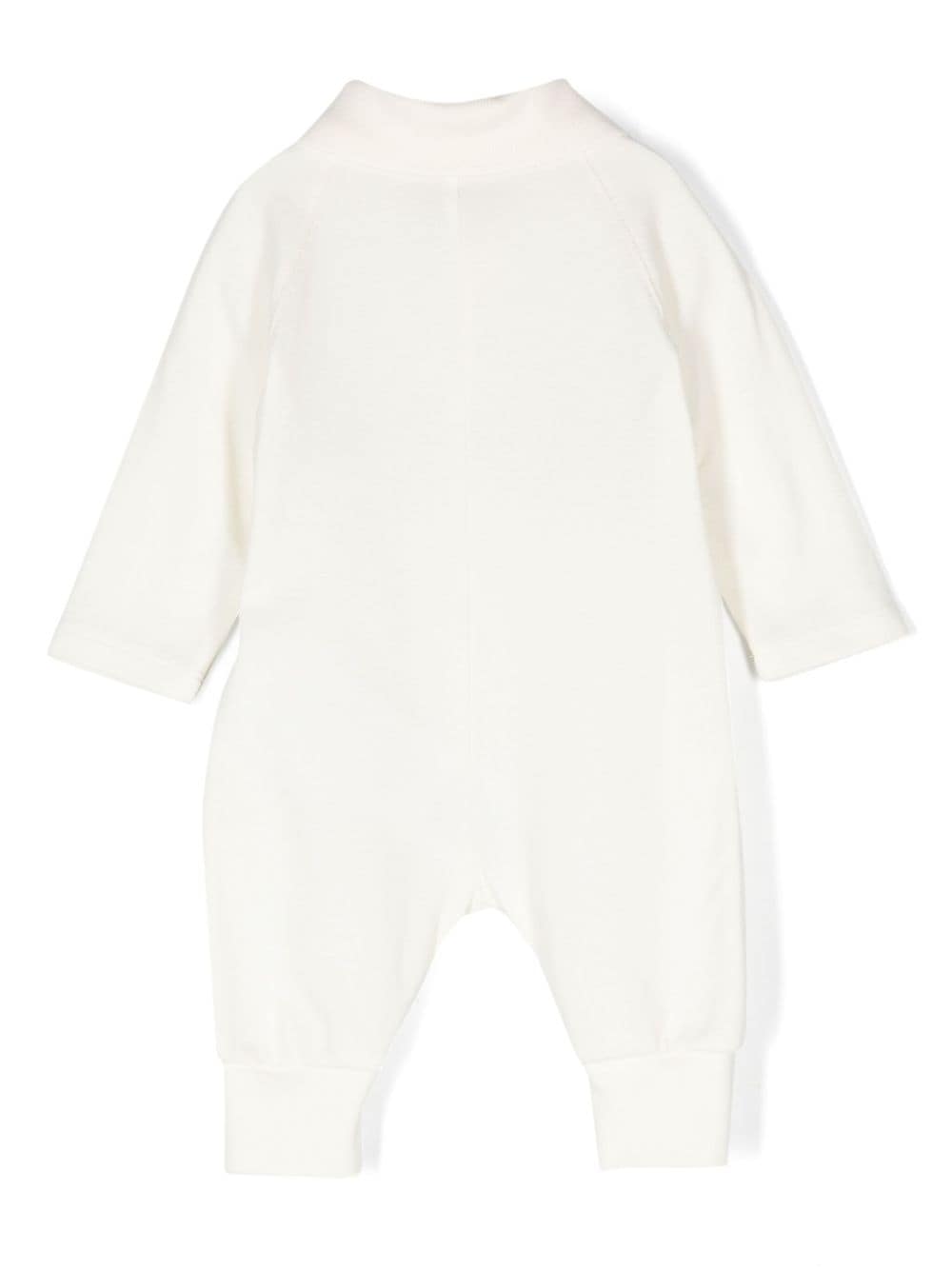 Tutina unisex in misto cotone bianco