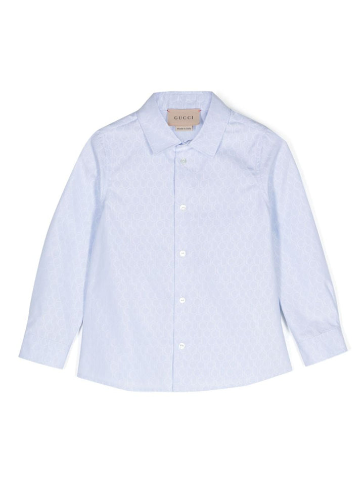 Camicia azzurra per neonato