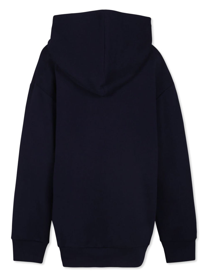 Navy blue cotton sweatshirt for boys