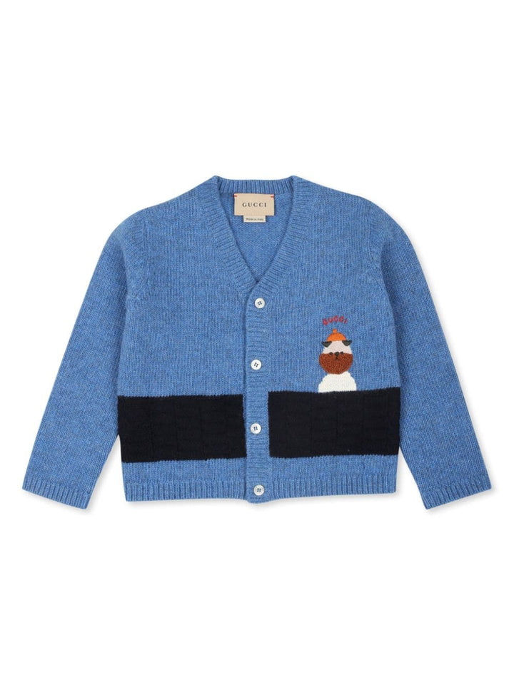 Blue cardigan for newborns