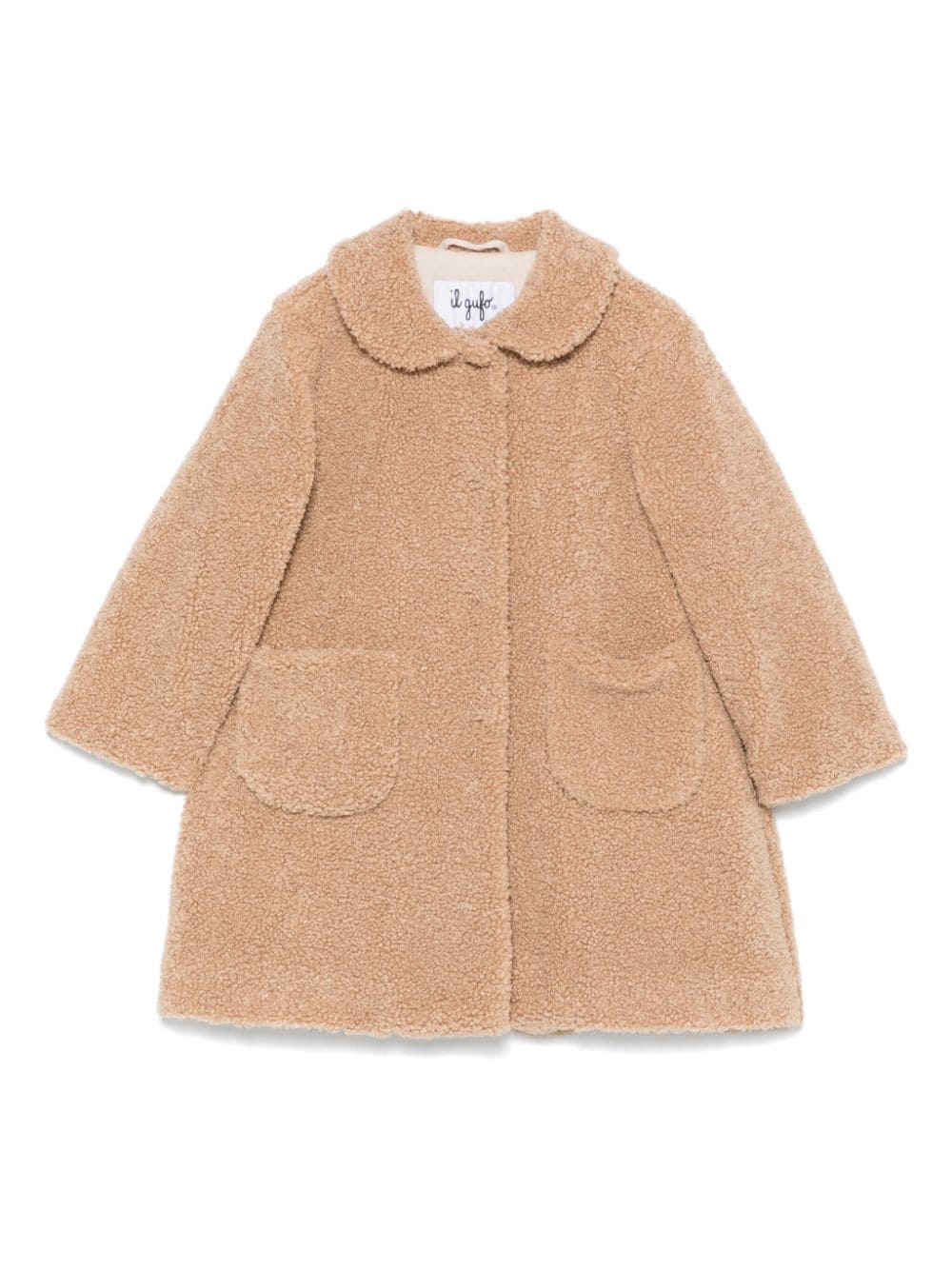 Cappotto beige per bambina A24GP346PE015 142 Il Gufo 