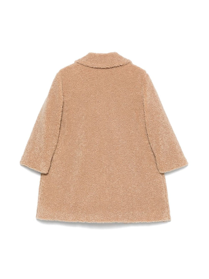 Cappotto beige per bambina A24GP346PE015 142 Il Gufo 