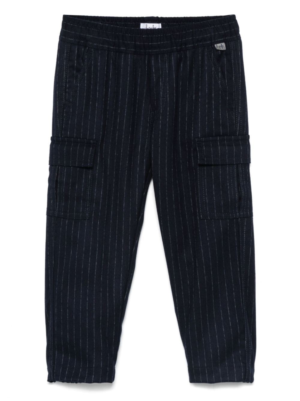 Pantalone blu/bianco per bambino A24PL393W1008 497 Il Gufo 