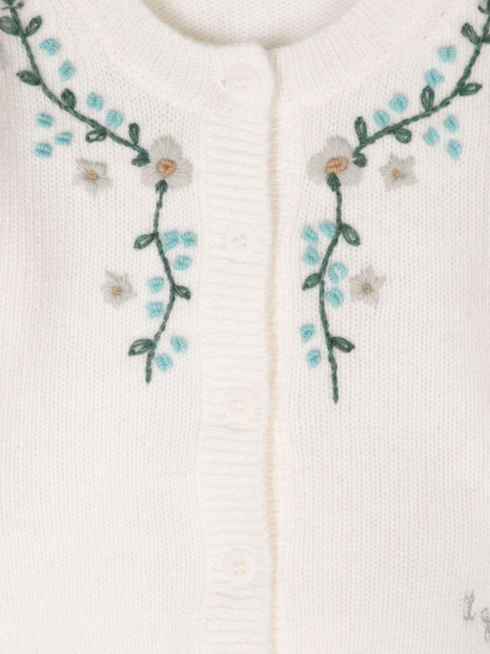 Milk white cardigan for baby girl