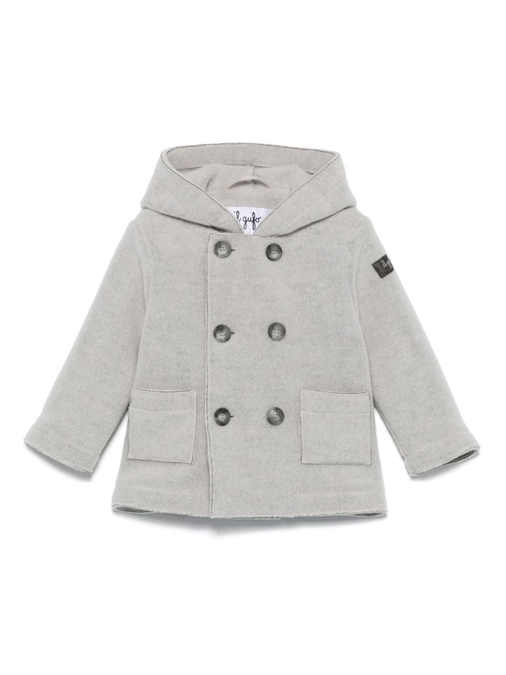 Cappotto grigio chiaro per neonato