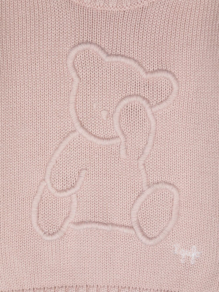 Powder pink sweater for baby girl