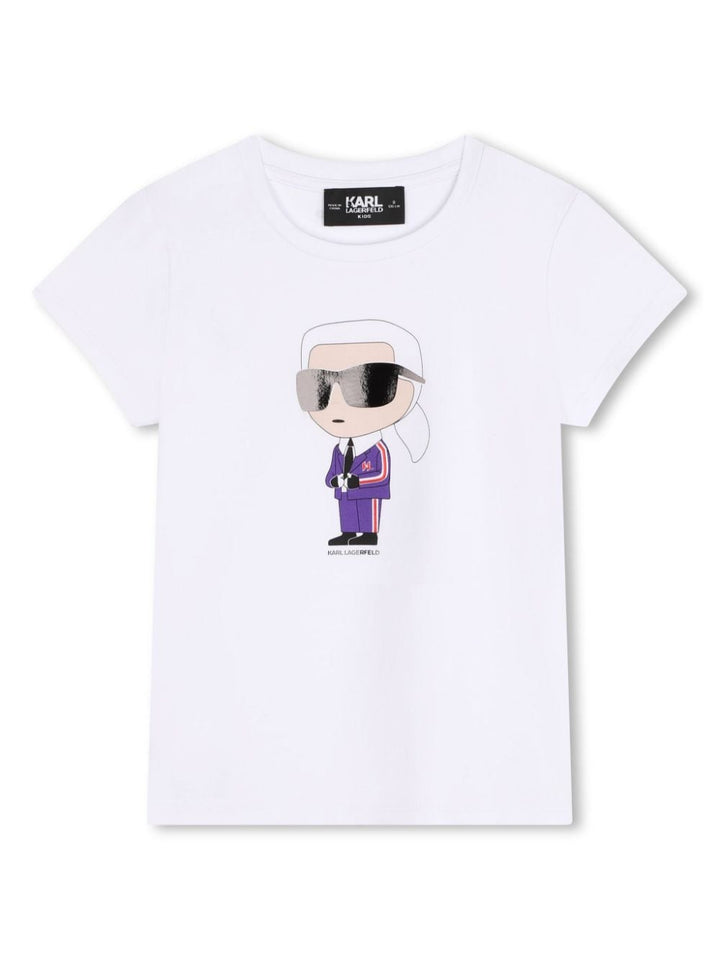 T-shirt bianco per bambina