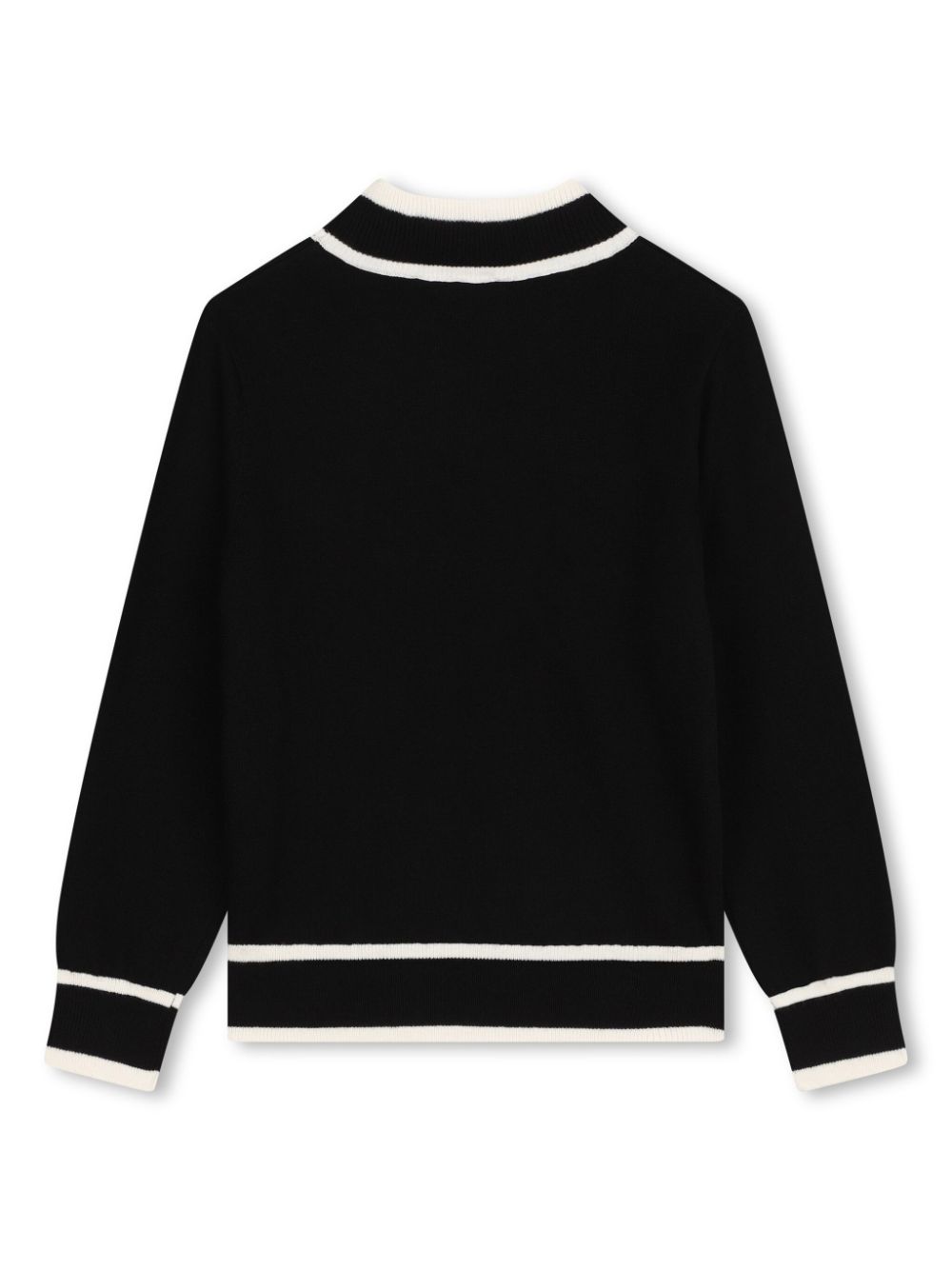 Black sweater for boys with logo