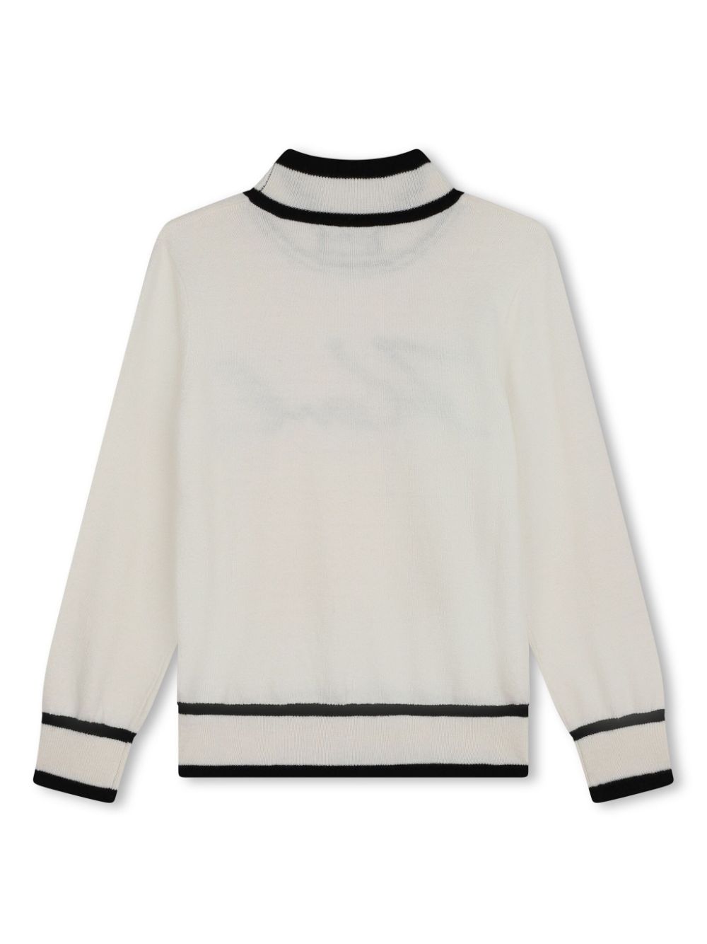 White sweater for boys with logo