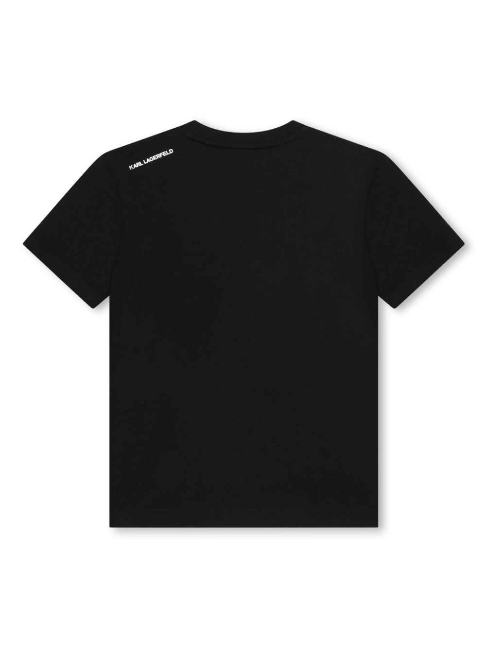 Black T-shirt for kids with logo<br>