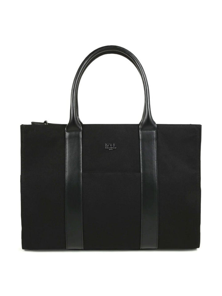 Black mom bag with logo