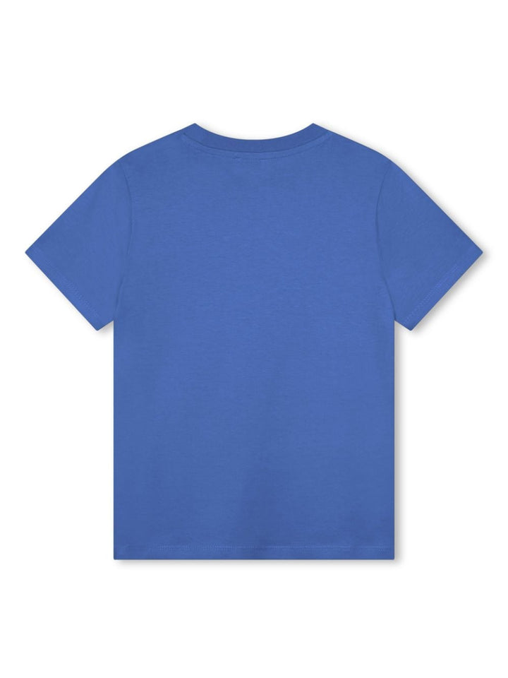 Blue t-shirt for boys with logo