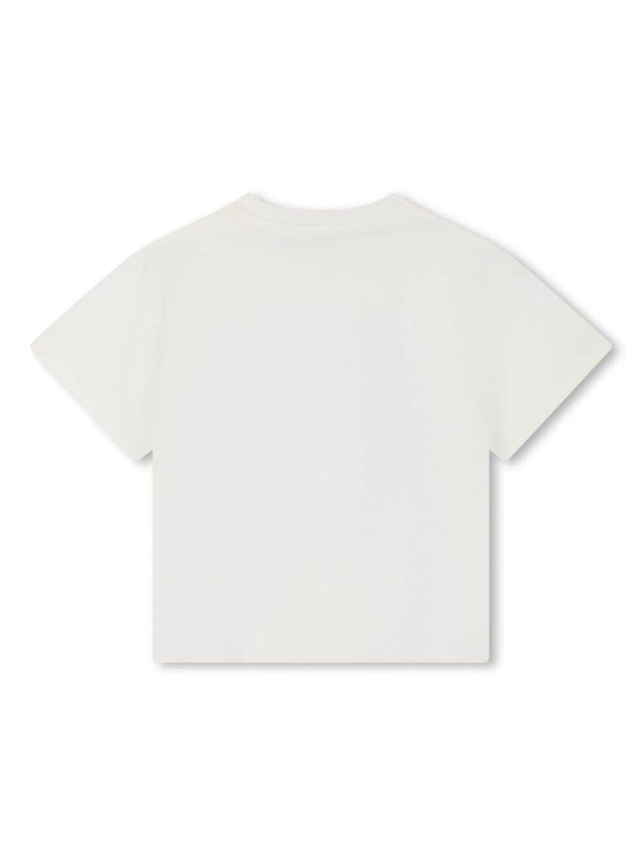 White t-shirt for girls with logo