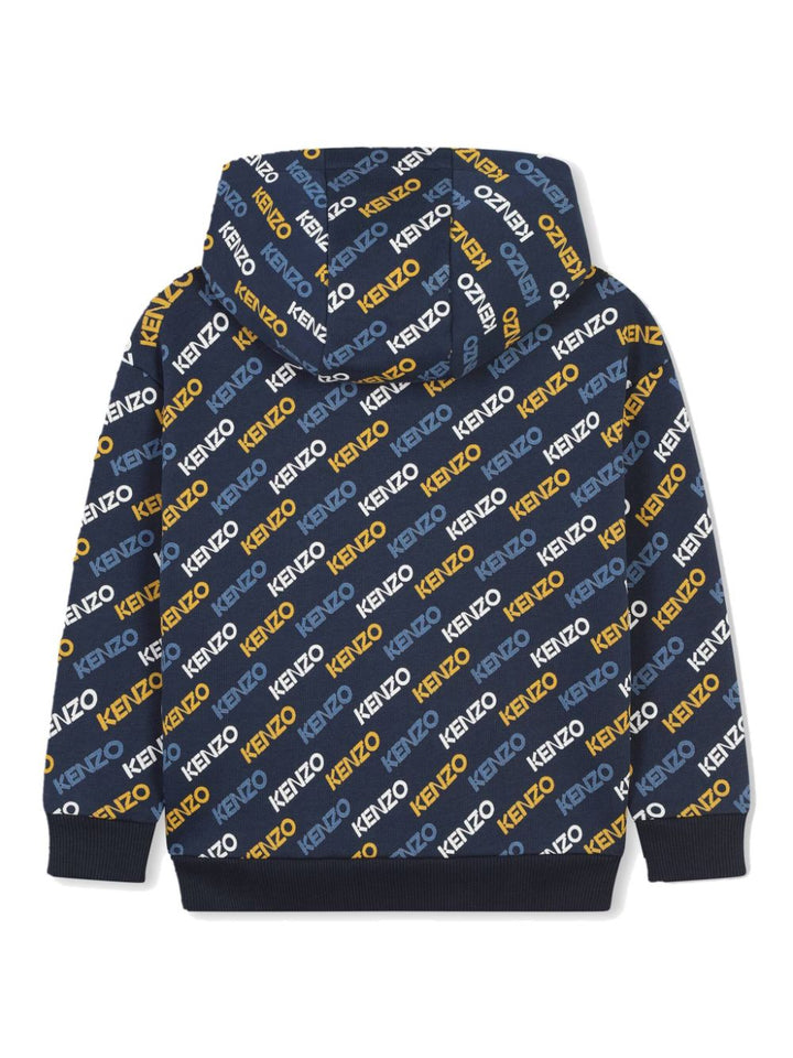 Felpa blu navy/multicolore per bambino con logo