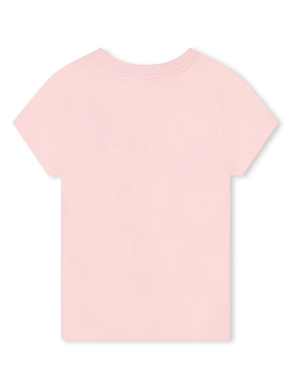 T-shirt rosa per bambina con logo