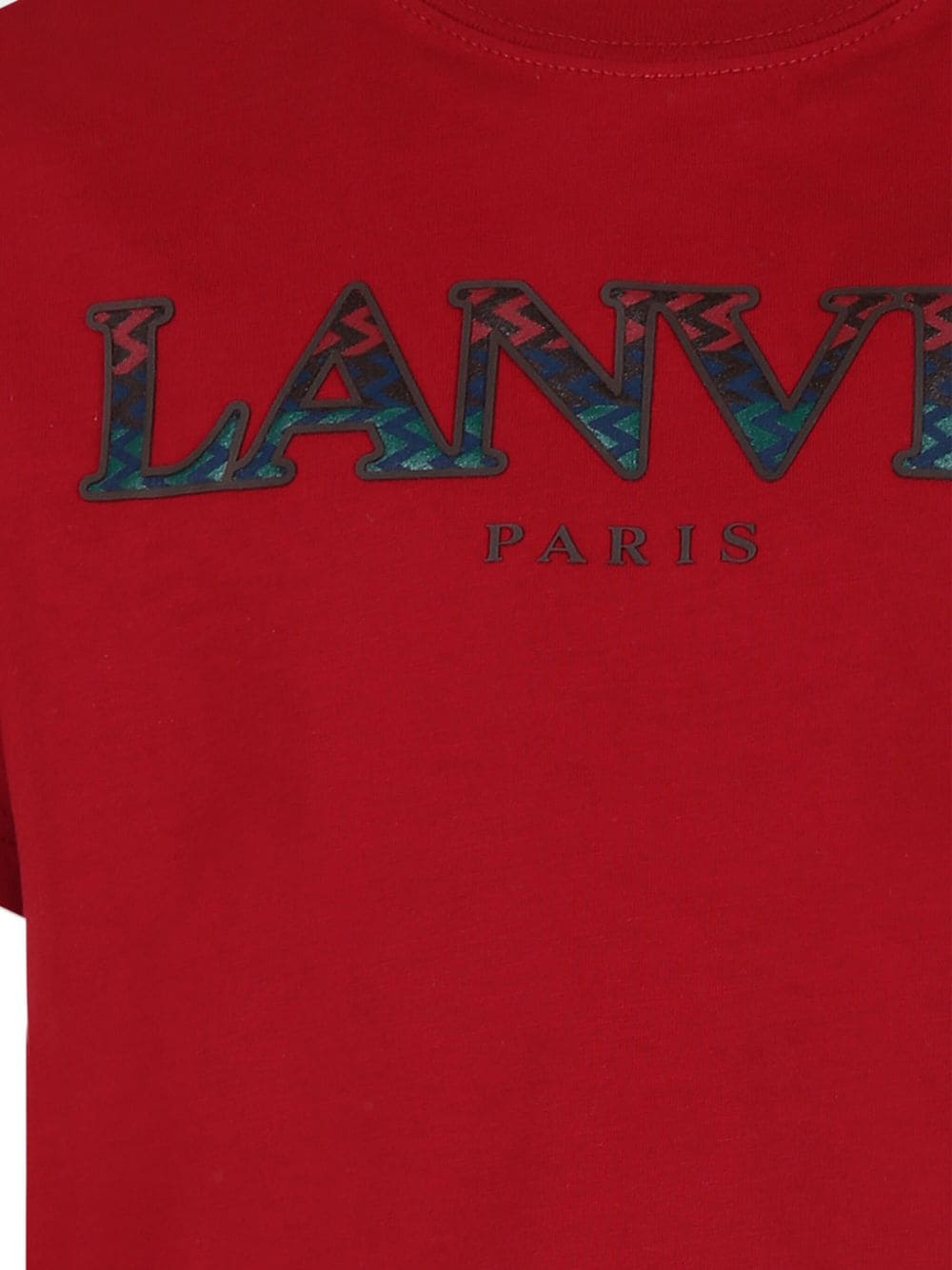 Red t-shirt for boys with logo