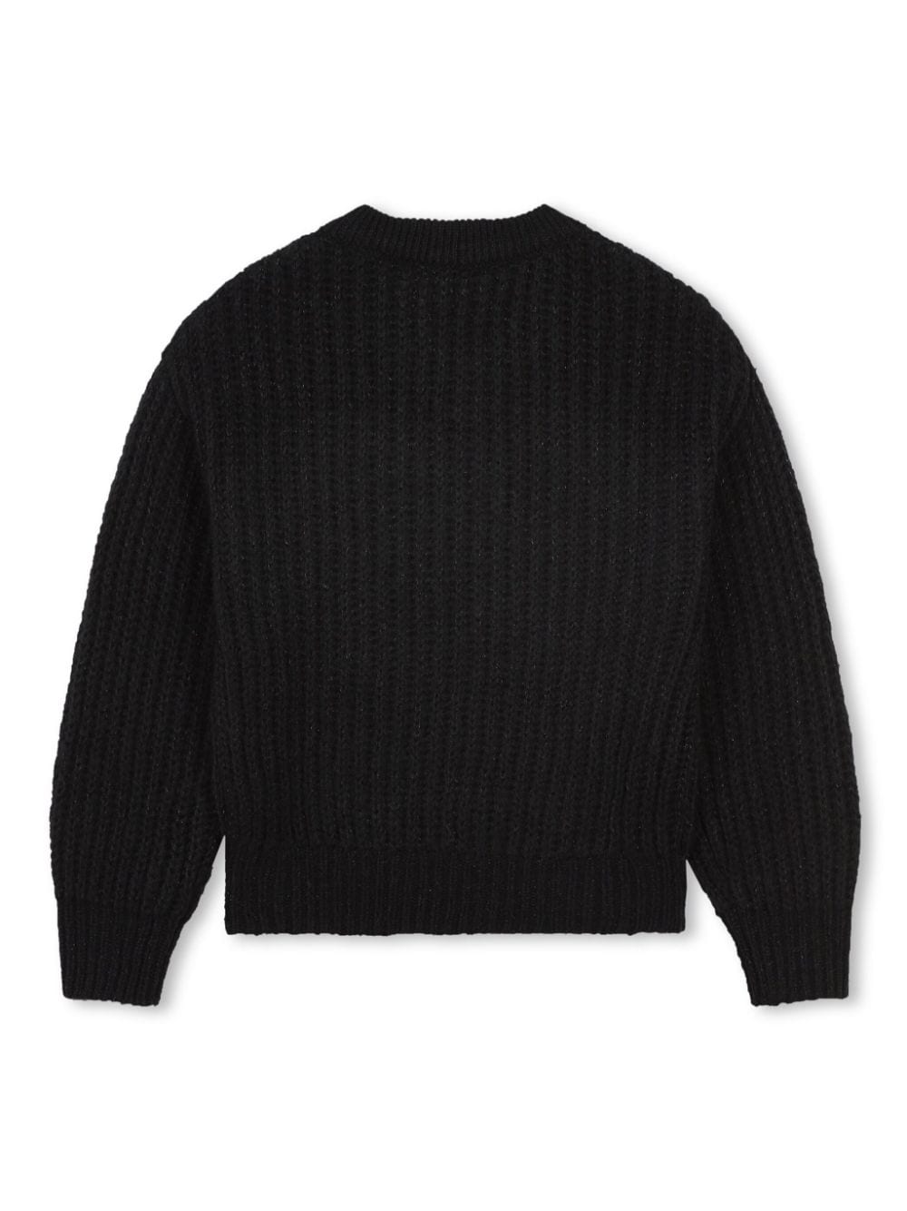 Black sweater for kids with logo