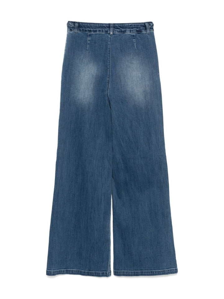 Jeans blu indaco lavato per bambina GF4122D3246 77018 Liu Jo 