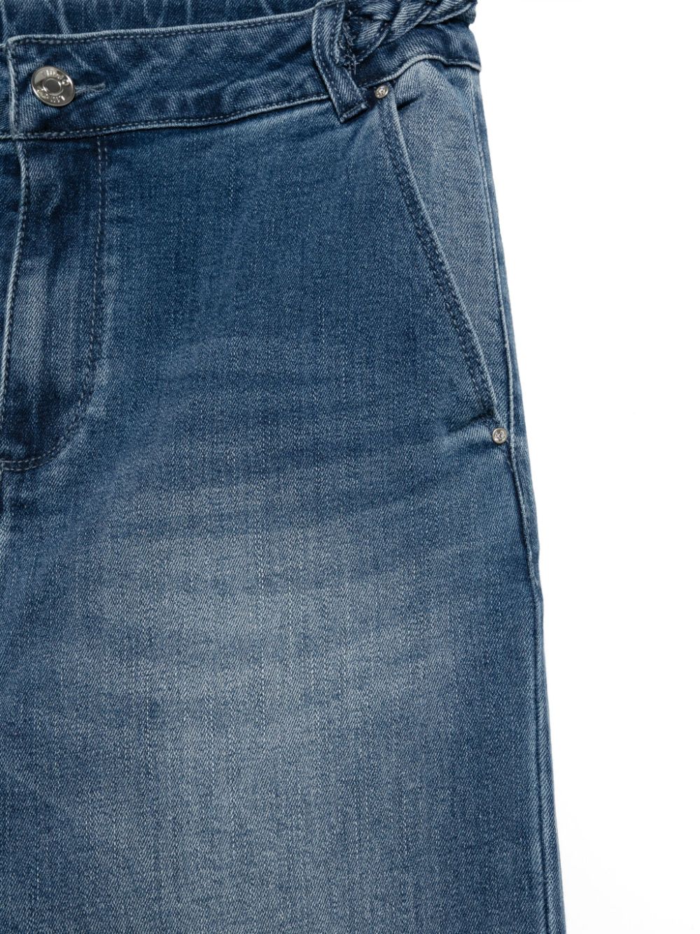 Jeans blu indaco lavato per bambina GF4122D3246 77018 Liu Jo 