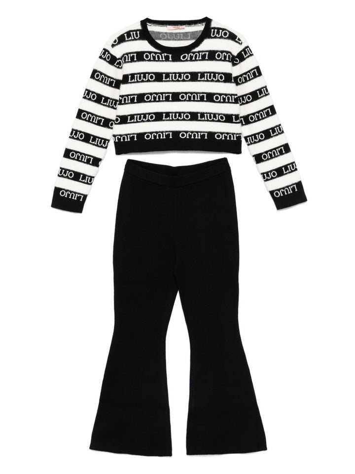Completo nero/bianco per bambina GF4135MA07E W9415 Liu Jo 