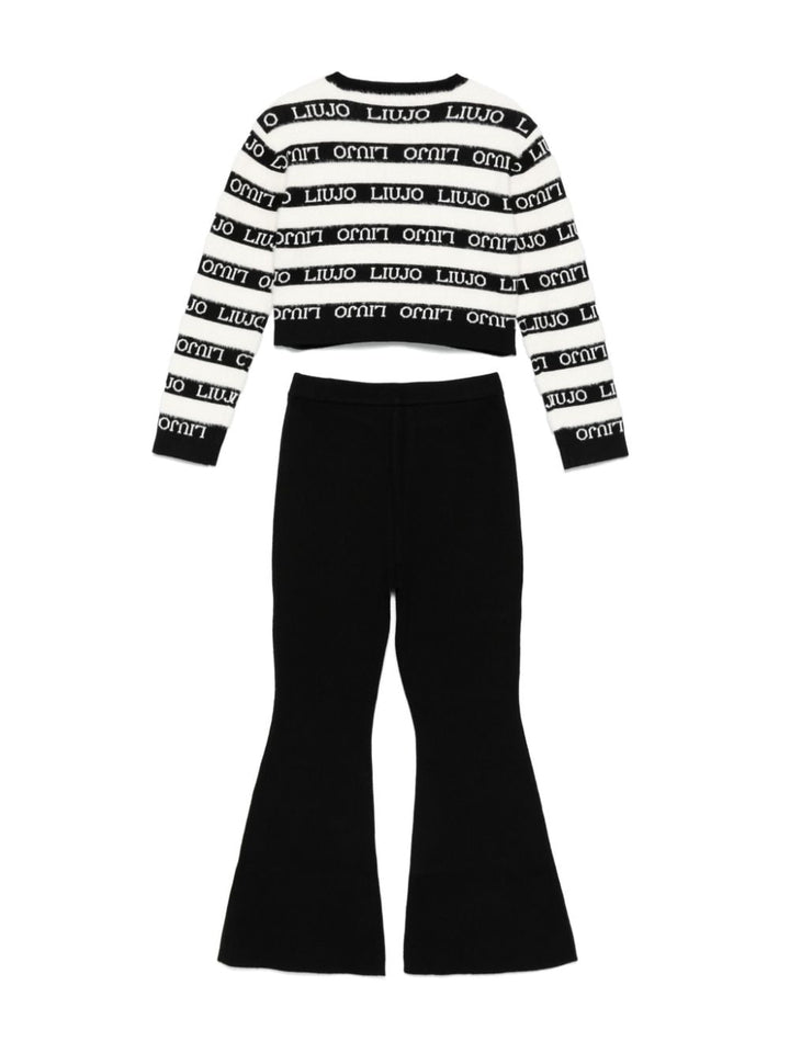 Completo nero/bianco per bambina GF4135MA07E W9415 Liu Jo 