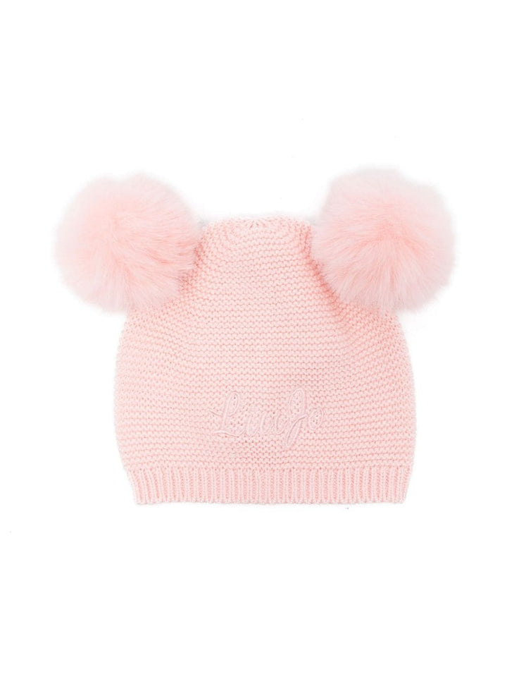 Cappello rosa chiaro per bambina