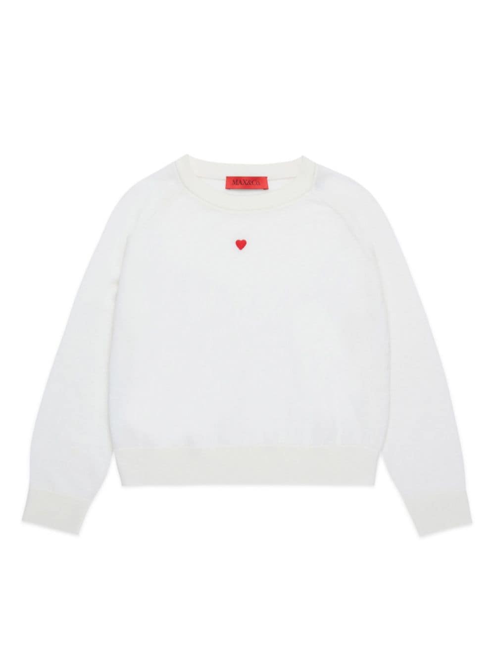 Maglione bianco ottico per bambina MX0003MX004 MX102 Max&co Kids 