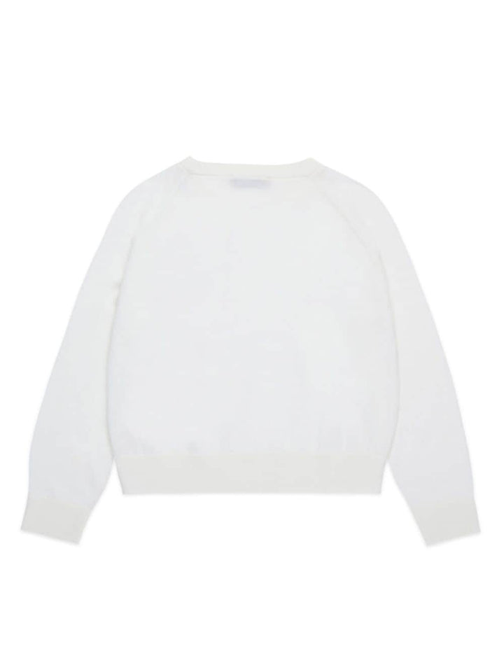 Maglione bianco ottico per bambina MX0003MX004 MX102 Max&co Kids 