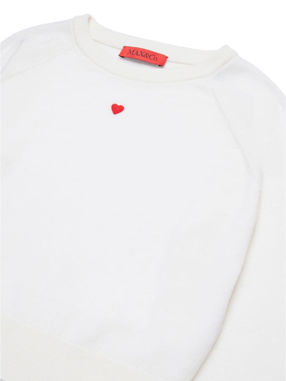 Maglione bianco ottico per bambina MX0003MX004 MX102 Max&co Kids 
