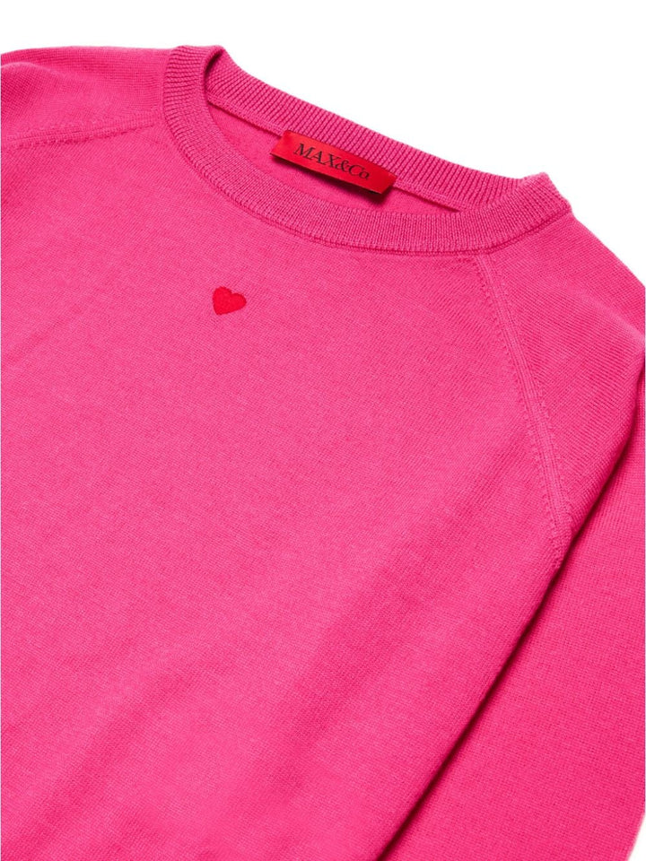 Maglione rosa fucsia per bambina MX0003MX004 MX352 Max&co Kids 