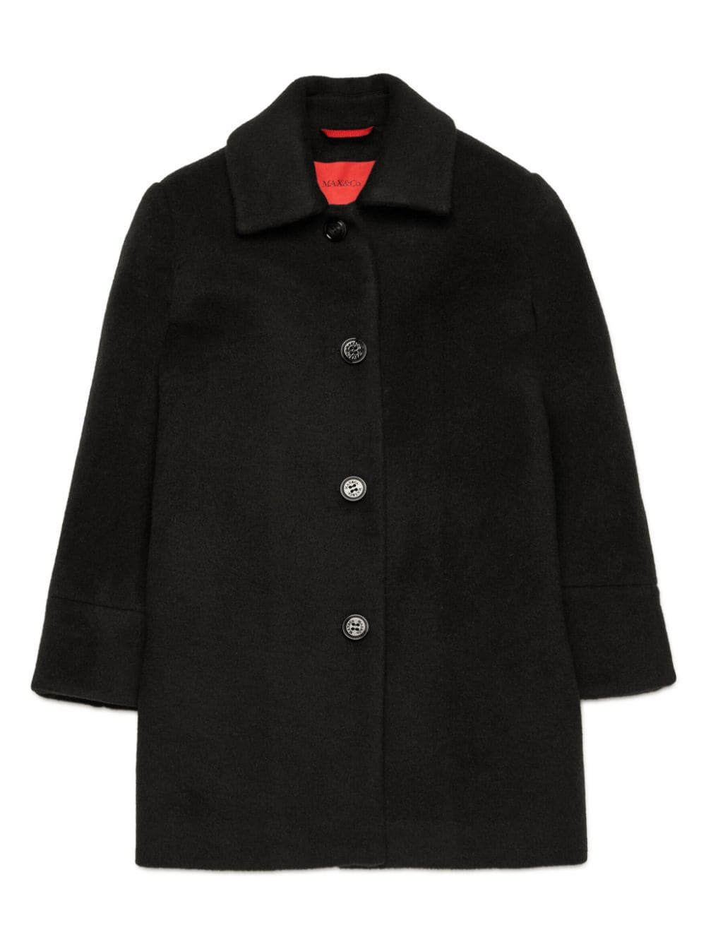 Cappotto nero per bambina MX0093MX052 MX900 Max&co Kids 