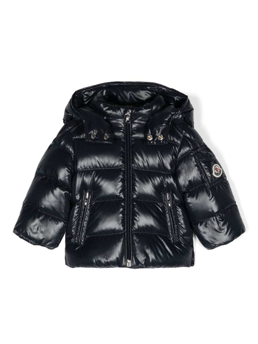 Giubbotto blu navy per neonato 9511A0002768950 742 Moncler Kids 