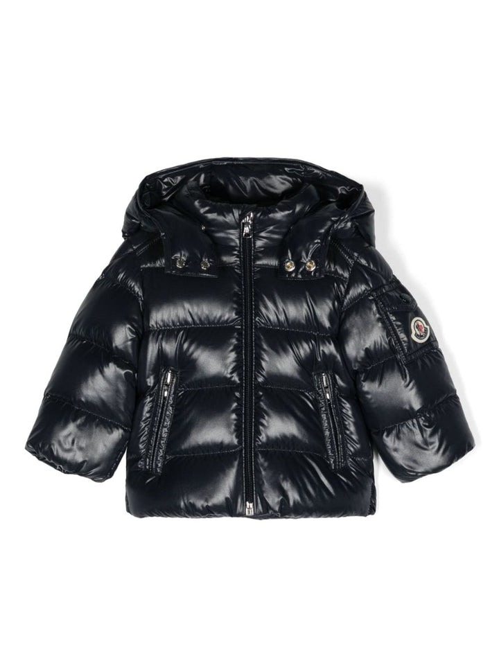 Giubbotto blu navy per neonato 9511A0002768950 742 Moncler Kids 
